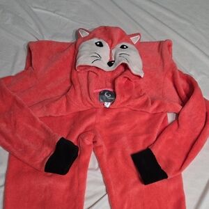 Pj Couture Coral Fox Pajama Set